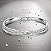 Alex Perry Christmas Jewelry Gifts for Women Bracelets for Women Austria Crystal Bracelet Fashion Jewelry Birthday Gifts for Women Girlfriend Sister Wife Gifts