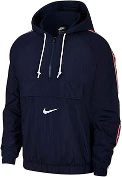 Amazon Nike メンズ スポーツウェア スウッシュジャケット Xl 黒曜石 ホワイト ユニバーレッド W コート ジャケット 通販
