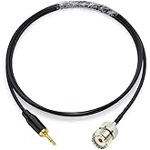 NA UHF hembra SO239 a 0.138 in mono 1/8 "TS adaptador de enchufe estéreo Cable de extensión de antena de radio 5 pies
