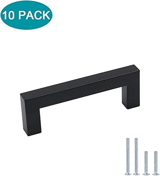 10x Schrankgriffe Edelstahl Möbelgriffe 96mm Vintage Türgriffe Schrank