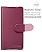 Sony Xperia Z3+ Wallet Case - VENA [vSuit] Draw Bench PU Leather Wallet Flip Cover with Stand and Card Slots for Sony Xperia Z3+ (Burgundy Red)