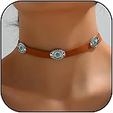 Your Always Charm Turquoise Choker Necklace for Women Vintage Western Turquoise Choker Necklaces Cosplay Jewelry