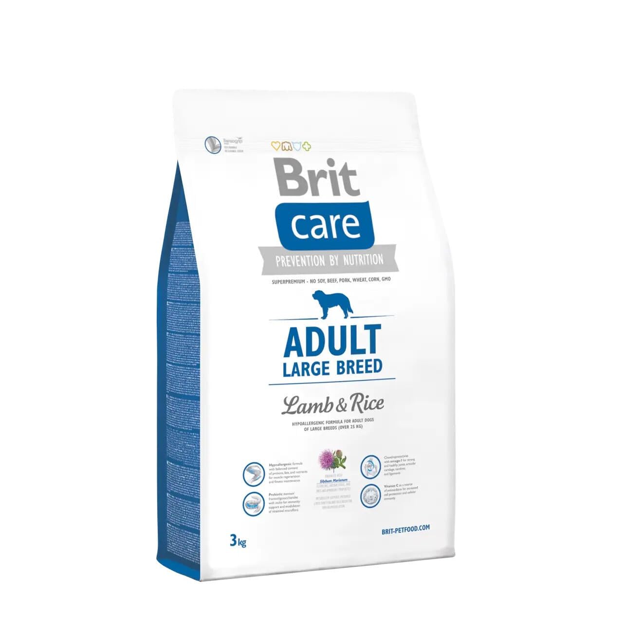 Brit Care Adult Large Breed Dog Food, Lamb and Rice, 12 kg