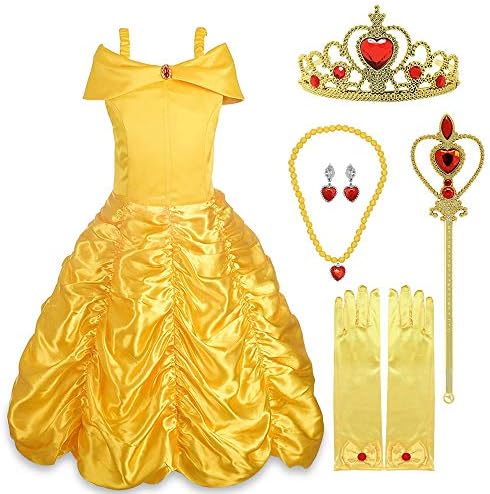 HOVE Belle Princess Dress Girls Costume Dress up - Best Gifts for Girls