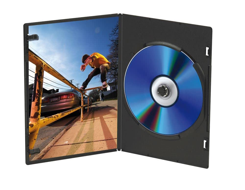 T'nB BINODVD10SL Single DVD Cases Slim Pack of 10 Black