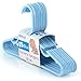 HANGERWORLD Kid's Hangers for Baby Nursery and Children's Closet Clothes Storage (20 Pack, Blue)