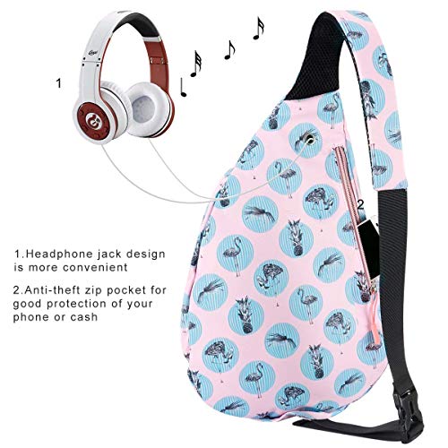 KAMO Sling Backpack - Rope Bag Crossbody Backpack Travel Multipurpose Daypacks for Men Women Lady Girl Teens