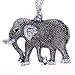 Keyzone Jewelry Woman New Retro Crystal Carved Elephant Long Chain Sweater Necklace primary