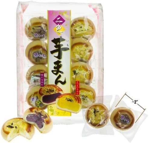 2-Style Sweet Potato Traditional Japanese Mini-Confectionery Gift Bundle (Japanese Import) [E112] by Tenkei
