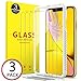 Compatible with iPhone XR Screen Protector 2018, [3pack + 1 Clear case] 2.5D Curved Edge Anti-Scratch [ Case Friendly ] Face Recognition [6.1] inch Tempered Glass Screen Protector by OULUOQI primary