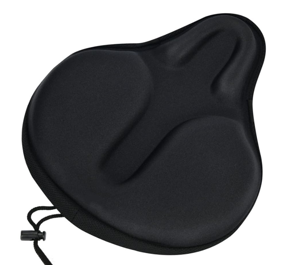 Roysmart Comfortable Bicycle Saddle Men & Women, Extra Wide Soft Gel Bicycle Saddle, Universal Replacement Bicycle Seat for City Bike, Road Bike, MTB, Ebike, Exercise Bike