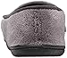 isotoner Men's Microterry Memory Foam Indoor/Outdoor Slip-On Slippers, Charcoal, 11-12