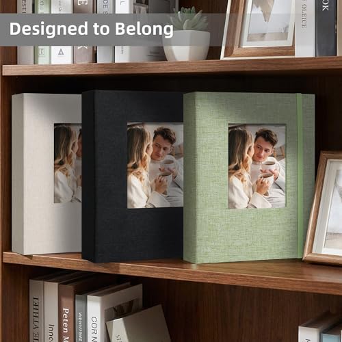 Remowith Photo Album 13x18 with Custom Cover - 26 Pockets (Holds 52 Photos) - DIY Photo Album for Family, Travel, Wedding, Beige