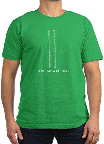 CafePress - Beard Growth Chart - Men's Fitted T-Shirt (dark)