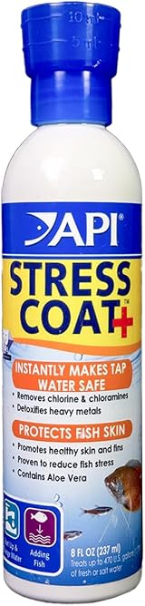API STRESS COAT Aquarium Water Conditioner 237 ml Bottle