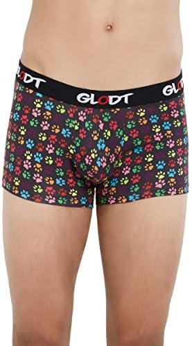 GLODT Men's Printed Cotton Paws Trunk