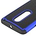 Droid Maxx 2 Case, LK [Shock Absorption] Drop Protection Hybrid Dual Layer Armor Defender Protective Case Cover for Motorola Droid Maxx 2 (Blue)