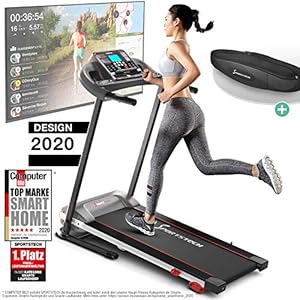 Comprar Sportstech F10 Cinta de Correr Modelo 2020 + Video Eventos y App multijugador - Nueva Consola - Cinta de Andar 13 programas, inclinable + Plegable