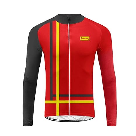 Uglyforg 2019 Mode Fahrradbekleidung Anzug Herren Winter Fleece Radsport Trikot Langarm + 3D Sitzpolster Hosen Thermo Radtrik