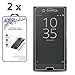 [2-Pack] for Sony Xperia X Compact Tempered Glass, Nacodex HD Premium 0.26mm 2.5D Tempered Glass Screen Protector Film ([2-Pack] for Sony Xperia X Compact)