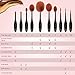 Bestidy Professional Makeup Brushes 10 Piece Soft Oval Toothbrush Design Makeup Brush Tool and with Gift Box Set