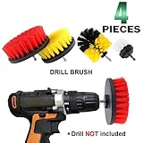 Keadic 4 Pieces Grout Cleaner Power Scrub Brush