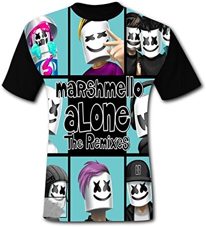 Marsh_Alone_Mello Mens T-Shirts 3D Galaxy Printed Tee Shirt Large