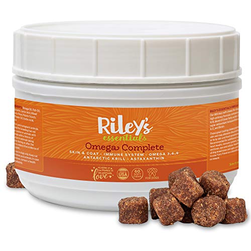 Riley's Omega 3 for Dogs Itching Skin Relief Without Dog Allergy