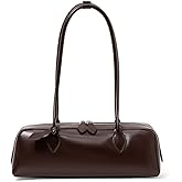 AIDRANI Genuine leather, single shoulder, retro-style, long-shaped pillow, casual wallet, purse, shoulder bag for women