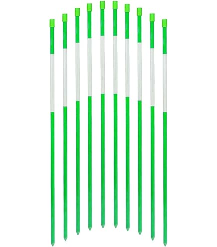 30-Pack 4-Foot Driveway Marker Stakes With Reflective Tape - Snow Stakes For Parking, Walkways