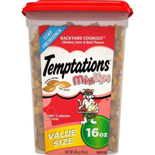WHISKAS TEMPTATIONS MIXUPS TREATS FOR CATS – BACKYARD COOKOUT