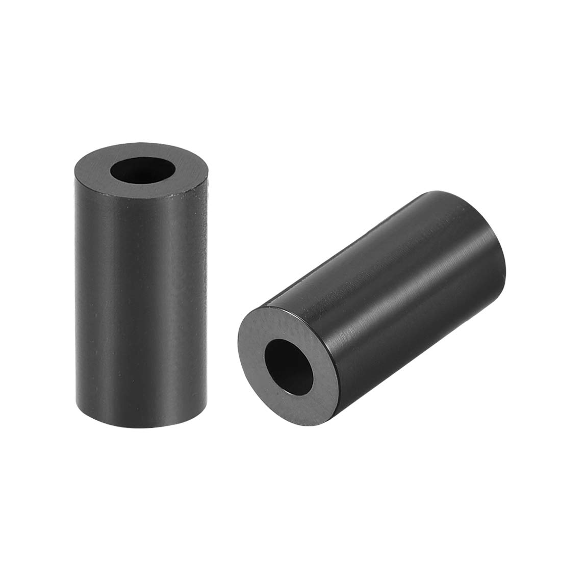 sourcing map ABS Round Spacer Washer 3.2mm ID 7mm OD 14mm Length for M3 Screws Block Black 250Pcs, for 3D Printer TV Wall Mount Outlet Pegboard Motorbike