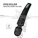 PHANXY® Vibrating Cordless Wand Massager with 9 Colors Breathing Light & 9 Patterns Waterproof Handheld Electric Massager for Shoulder, Neck, Back, Body Pain & Muscle Knots Release(Black)