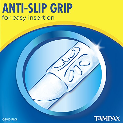 Tampax Cardboard Applicator Tampons, Regular Absorbency, 40 Count