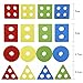 Shape Sorting Cube Block, Adv-one Creative Wooden Colour and Shape Geometric Sorting Board/Educational Toy - Stack & Sort Puzzle Toys for Age 2+ year old Boy and Girl