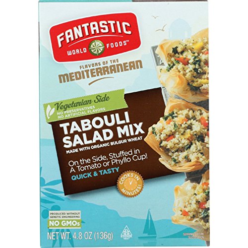 Fantastic World Foods Mix - Organic - Tabouli Salad - 4.8 oz - case of 6 - Flavor of the Mediterranean - Dairy Free -Vegan