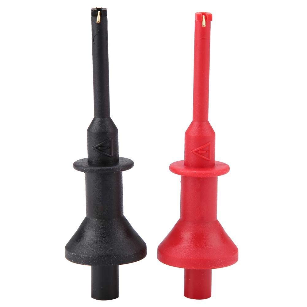 Test Hook Clip 1 Pair UT-C01 Multimeters Test Leads Extension Hook Probe Multimeters Hook Clamp Test Probe Wire Piercing Probe