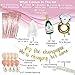 Bachelorette Party Decorations kit - Bridal Shower Supplies - Bride to be Sash, Veil, Foil Fringe Curtain, Champagne, Ring foil, Confetti, Rose Gold Balloons, Gold Glitter Banner, Pop The Champagne