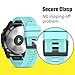 ANCOOL Compatible with Fenix 6X Band Easy Fit 26mm Width Soft Silicone Watch Strap Replacement for Fenix 5X/Fenix 3/Fenix 3 HR/Fenix 5X Plus Smartwatches - Mint