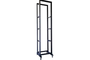 Rising 42U 4 Post Open Frame 19'' Data Network It Server/Audio Rack (42U 24'' Depth)
