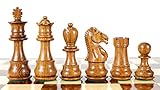 House of Chess - Golden Rosewood/Boxwood Chess Pieces Galaxy Staunton 3