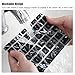 Keyboard Cover for Macbook Air 13, Macbook Pro 13” 15”(2012-2015 model) , iMac Wireless Keyboard (Marble Black)