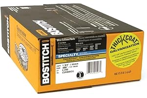 Bostitch 15 deg. 11 Ga. Ring Shank Angled Coil Siding Nails 1-3/4 in. L x 0.09 in. Dia. 4200 pk