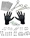 BodyJ4You 36PC Body Piercing Kit - 14G 16G Surgical Steel - Nose Tongue Lip Ear Eyebrow Belly Button Cartilage Tragus Industrial - Jewelry Needles Tools Clamps - Unisex Male Female