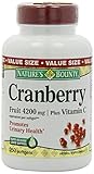 Nature's Bounty Cranberry Fruit 4200mg/ Plus Vitamin C, 750 Softgels Pack (c15w9y)