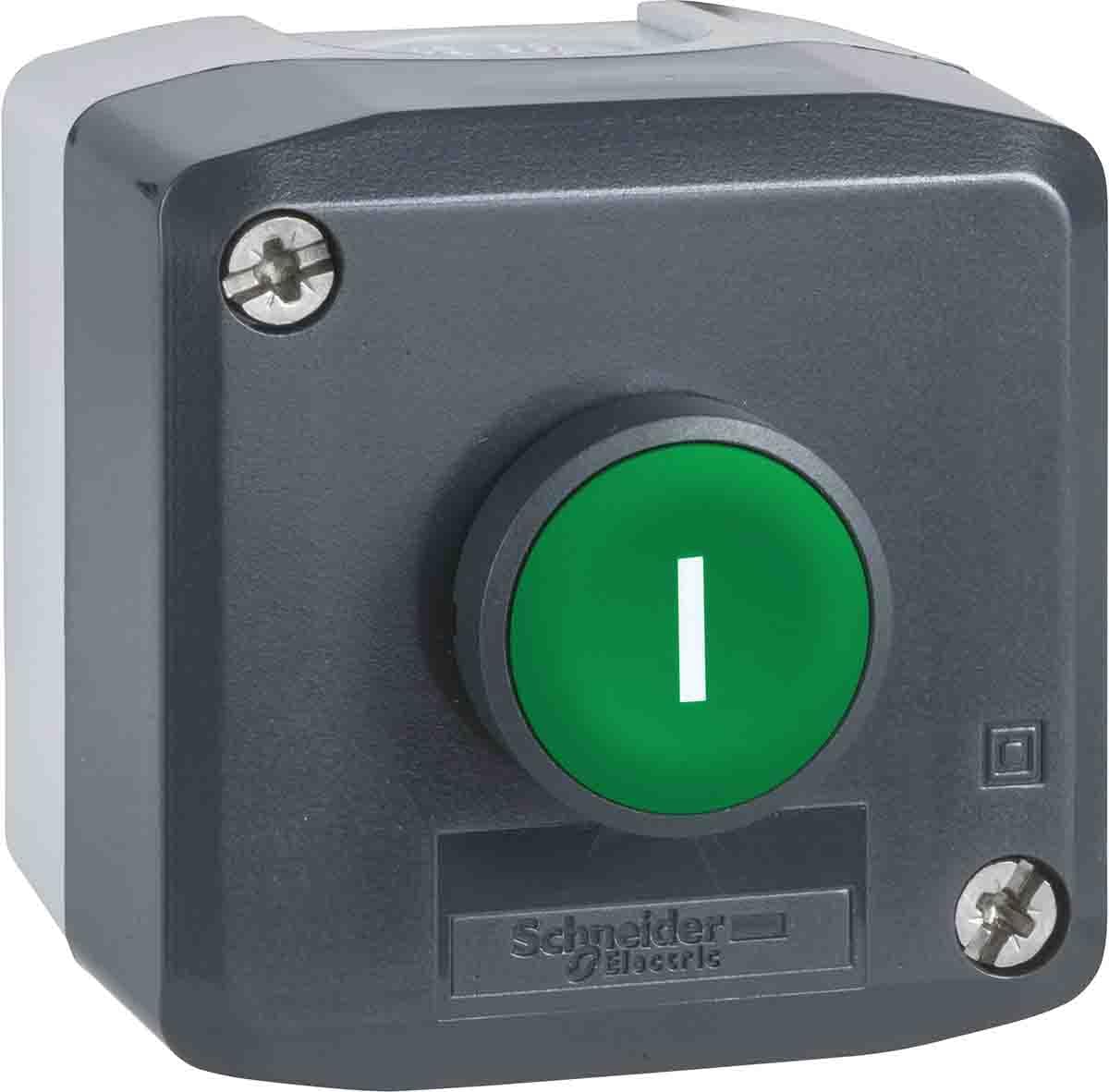 Schneider Electric XALD102E Control Station, 1 Push Button Control Bo