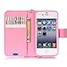 JanCalm iPhone 4S Case,iPhone 4 Case, [Wrist Strap Design][Kickstand] Pattern Premium PU Leather Wallet [Card/Cash Slots] Flip Cover for iPhone 4/4SIncluding-ONE Crystal Pen (Dreaming)