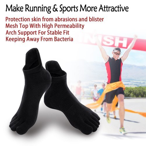 AMAREY Toe Socks Five Finger Socks, Running Socks, Breathable