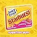 Juicy Fruit with Strawberry Starburst Candy Flavor Sugarfree Gum, 20 Multipacks (60 Packs Total)