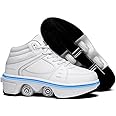TAILORIA Four-Wheel 2-in-1 Roller Skate Shoes Unisex Skates Detachable Kids Sneakers with Wheels